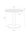 SUNPAN Merano Black Aluminum Outdoor Bistro Table