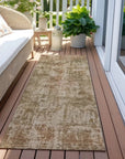 LOOMLAN Rugs Mezzara Beige Washable Indoor-Outdoor Rug