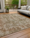 LOOMLAN Rugs Mezzara Beige Washable Indoor-Outdoor Rug