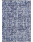 LOOMLAN Rugs Mezzara Blue Washable Indoor-Outdoor Rug