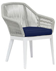 Miami Sunbrella Outdoor Dining Chair 2PC - LOOMLAN - Sunset West - Outdoor Dining Chairs