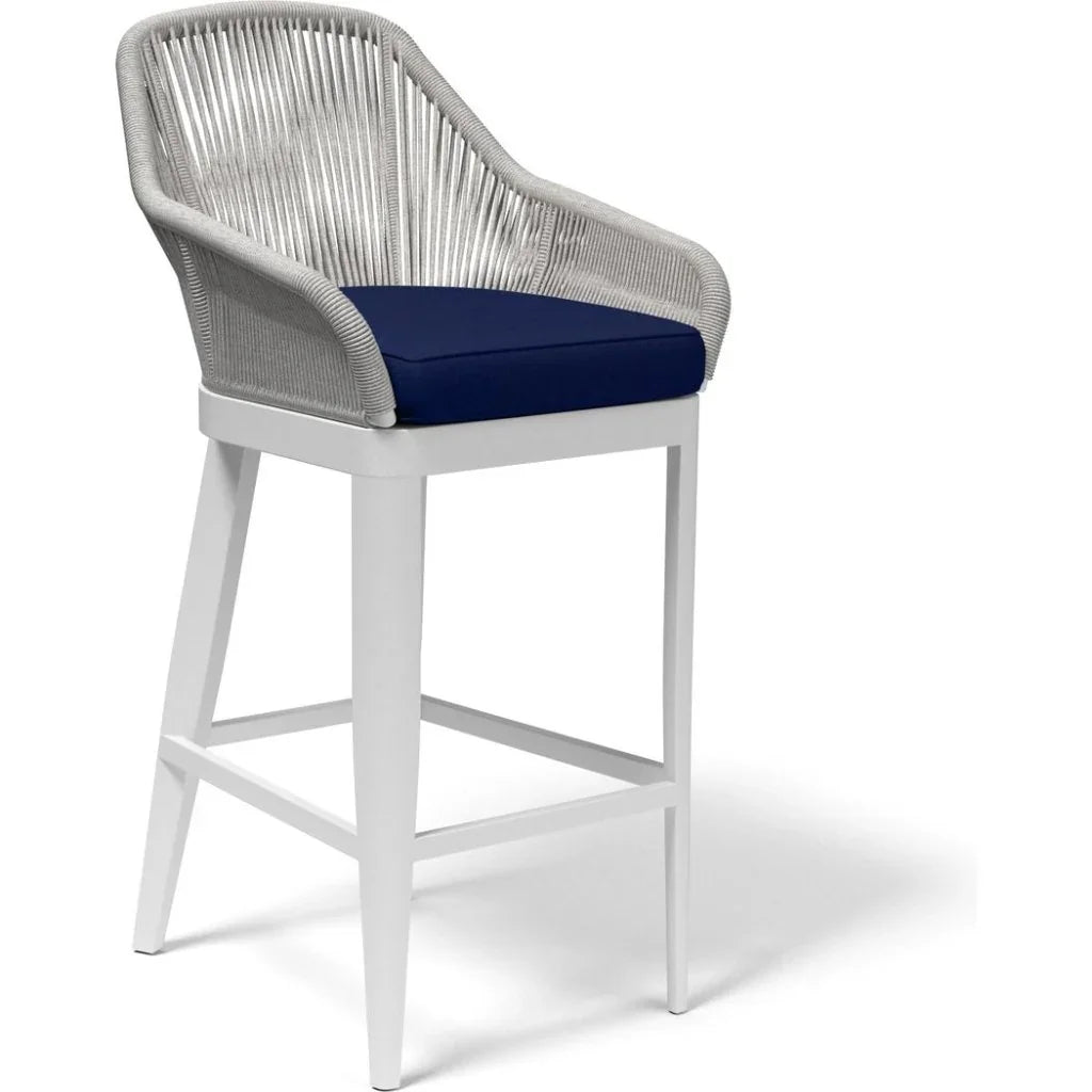 Miami Sunbrella Weatherproof Outdoor Bar Stool - LOOMLAN - Sunset West - Outdoor Bar Stools