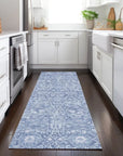 LOOMLAN Rugs Mila Blue Washable Indoor-Outdoor Rug