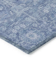 LOOMLAN Rugs Mila Blue Washable Indoor-Outdoor Rug