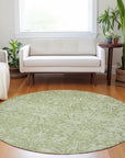 LOOMLAN Rugs Mila Green Washable Indoor-Outdoor Rug