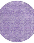 LOOMLAN Rugs Mila Purple Washable Indoor-Outdoor Rug