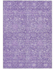 LOOMLAN Rugs Mila Purple Washable Indoor-Outdoor Rug