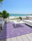 LOOMLAN Rugs Mila Purple Washable Indoor-Outdoor Rug