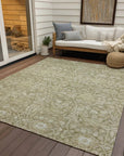 LOOMLAN Rugs Mila Taupe Washable Indoor-Outdoor Rug