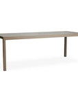 Lloyd Flanders Milan 87" Rectangular Umbrella Dining Table Made USA