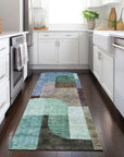 LOOMLAN Rugs Milo Brown Washable Indoor-Outdoor Rug
