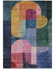 LOOMLAN Rugs Milo Green Washable Indoor-Outdoor Rug
