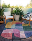 LOOMLAN Rugs Milo Green Washable Indoor-Outdoor Rug