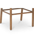 Moe's Home Mira Black Solid Teak Frame Outdoor Dining Chair