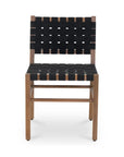 Moe's Home Mira Black Solid Teak Frame Outdoor Dining Chair
