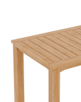 Mirador Teak Patio Rectangular Counter Height Table - LOOMLAN - HiTeak - Outdoor Counter Tables