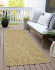 LOOMLAN Rugs Mirelia Gold Washable Indoor-Outdoor Rug