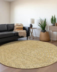 LOOMLAN Rugs Mirelia Gold Washable Indoor-Outdoor Rug