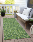 LOOMLAN Rugs Mirelia Green Washable Indoor-Outdoor Rug