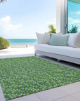 LOOMLAN Rugs Mirelia Green Washable Indoor-Outdoor Rug