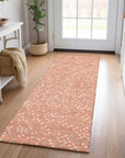 LOOMLAN Rugs Mirelia Salmon Washable Indoor-Outdoor Rug