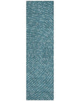 LOOMLAN Rugs Mirelia Teal Washable Indoor-Outdoor Rug
