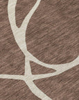 LOOMLAN Rugs Mirelle Brown Washable Indoor-Outdoor Rug