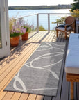 LOOMLAN Rugs Mirelle Gray Washable Indoor-Outdoor Rug