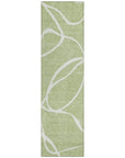 LOOMLAN Rugs Mirelle Green Washable Indoor-Outdoor Rug
