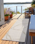 LOOMLAN Rugs Mirelle Ivory Washable Indoor-Outdoor Rug
