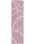 LOOMLAN Rugs Mirelle Pink Washable Indoor-Outdoor Rug