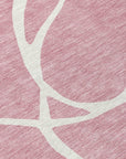 LOOMLAN Rugs Mirelle Pink Washable Indoor-Outdoor Rug
