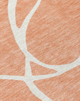 LOOMLAN Rugs Mirelle Salmon Washable Indoor-Outdoor Rug