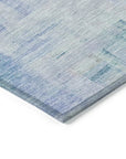 LOOMLAN Rugs Mireya Blue Washable Indoor-Outdoor Rug