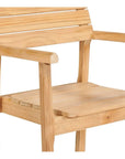 HiTeak Modurn 5PC Outdoor Dining Set Stacking Armchairs