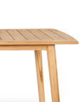 Modurn Teak Patio Rectangular Dining Set 5PC - LOOMLAN - HiTeak - Outdoor Dining Sets