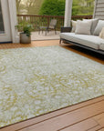 LOOMLAN Rugs Monavia Gold Washable Indoor-Outdoor Rug