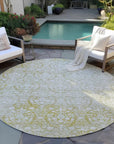 LOOMLAN Rugs Monavia Gold Washable Indoor-Outdoor Rug