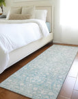 LOOMLAN Rugs Monavia Teal Washable Indoor-Outdoor Rug