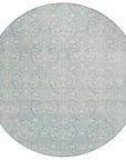 LOOMLAN Rugs Monavia Teal Washable Indoor-Outdoor Rug