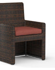 Montecito Sunbrella Outdoor Dining Chair 2PC - LOOMLAN - Sunset West - Outdoor Dining Chairs