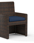 Montecito Sunbrella Outdoor Dining Chair 2PC - LOOMLAN - Sunset West - Outdoor Dining Chairs