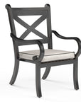 Monterey Sunbrella Outdoor Dining Chair 2PC - LOOMLAN - Sunset West - Outdoor Dining Chairs