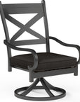 Monterey Swivel Outdoor Dining Chair 2PC - LOOMLAN - Sunset West - Outdoor Dining Chairs