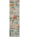 LOOMLAN Rugs Mosaic Orange Washable Indoor-Outdoor Rug