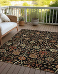 LOOMLAN Rugs Muse Black Washable Indoor-Outdoor Rug