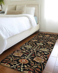 LOOMLAN Rugs Muse Black Washable Indoor-Outdoor Rug