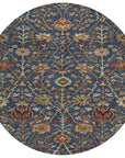 LOOMLAN Rugs Muse Blue Washable Indoor-Outdoor Rug