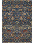 LOOMLAN Rugs Muse Blue Washable Indoor-Outdoor Rug