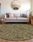 LOOMLAN Rugs Muse Green Washable Indoor-Outdoor Rug